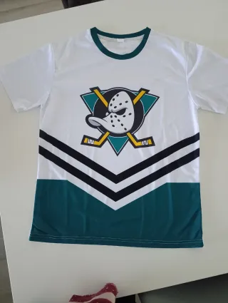 Camiseta Hockey Patos Teal y Blanco