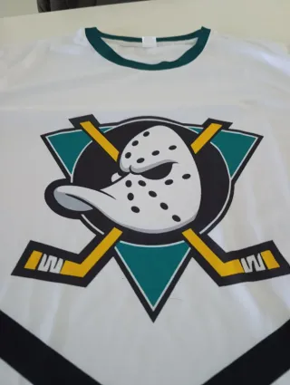 Camiseta Hockey Patos Teal y Blanco