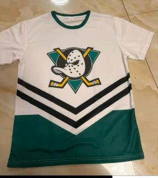 Camiseta Hockey Patos Teal y Blanco