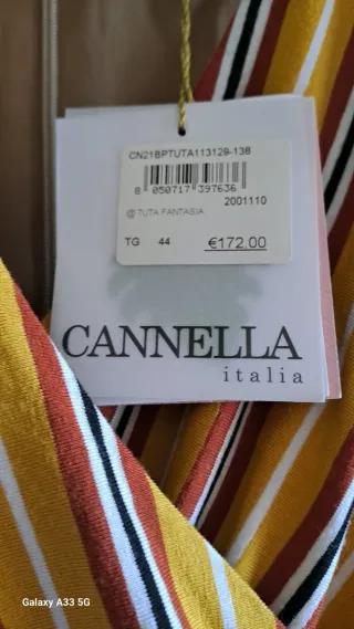 Tuta estiva fantasia righe