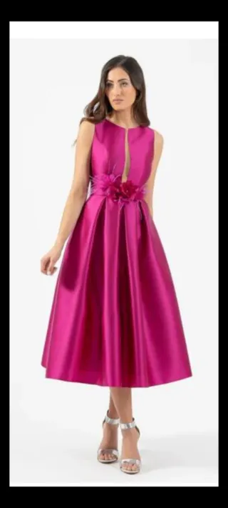 Vestido fiesta buganvilla.