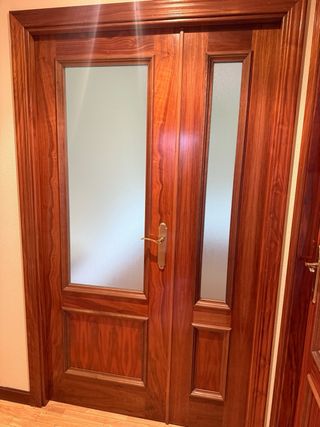 Puertas de madera maciza (4 puertas y 2 de armario