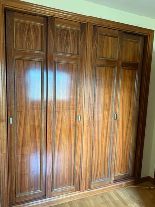 Puertas de madera maciza (4 puertas y 2 de armario