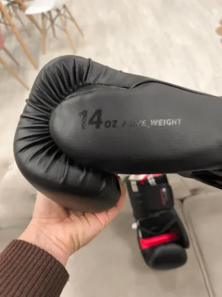 Guantes Boxeo Outshock 500 Negro 14 Oz