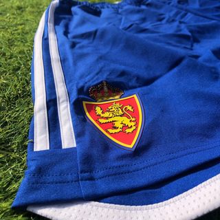 Pantalón Corto Real Zaragoza Adidas Azul