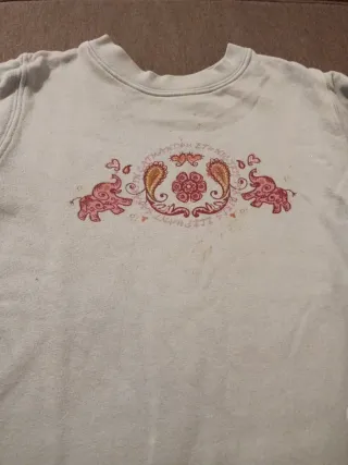 Felpa bambina 6 anni elefanti rosa