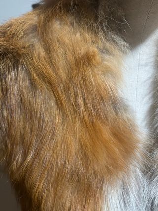 Collo in pelliccia cammello