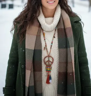 Collar Largo Boho Hippie Étnico Vintage