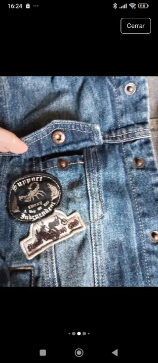 Cazadora vaquera 4-5 años Skhuban