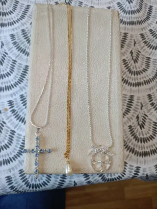 Lote 3 Collares: Cruz, Perla y Círculo PvP unidad