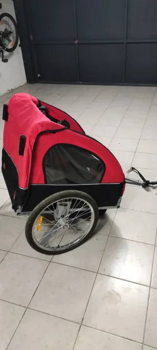 Carrito para bicicleta infantil