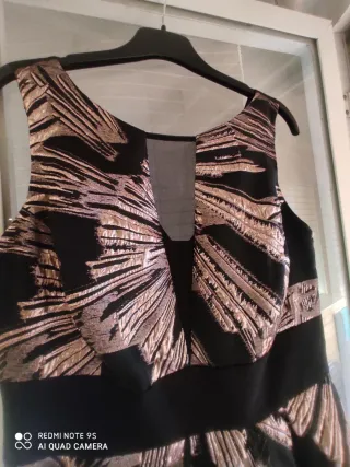Vestido de fiesta Coast negro talla 16