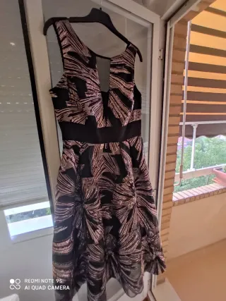 Vestido de fiesta Coast negro talla 16