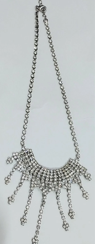 4 Collane Strass Regolabili Argento Bronzo