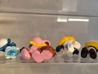 Lote 4 figure di Puffi