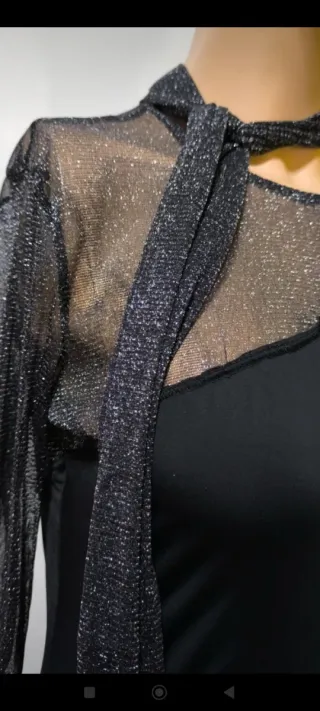 Body negro con transparencias