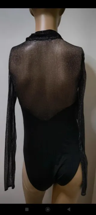 Body negro con transparencias