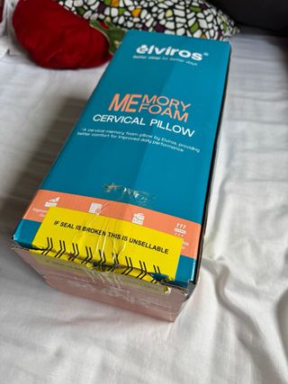 Elviros Almohada Cervical Ortopédica de Espuma Vis