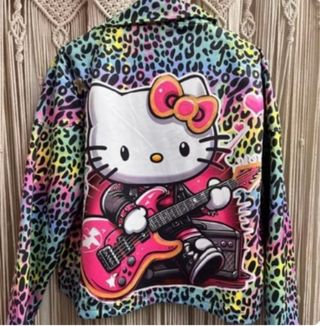 Chaqueta Antelina Hello Kitty Rockera