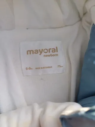 Buzo convertible Mayoral 6-9 meses