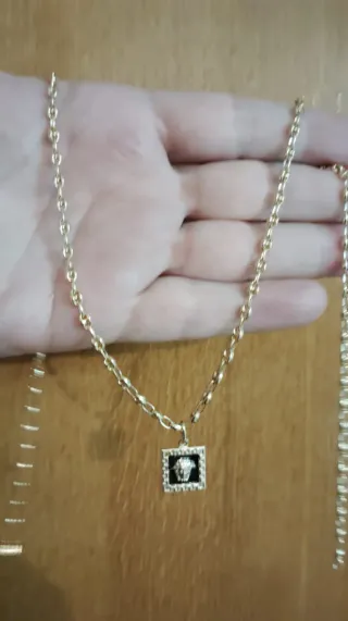 CADENA ESTILO CALABROTE, 18 KILATES.