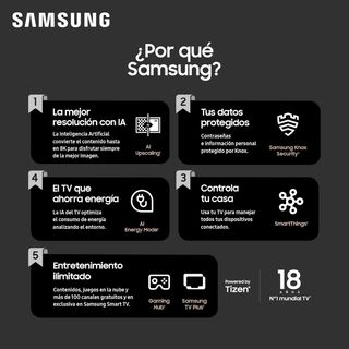 Samsung TV Crystal UHD 4K 85'' Smart TV