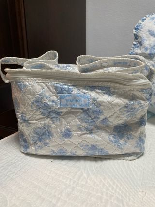 Funda Silla Bebé + Bolso Floral Azul
