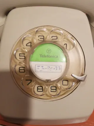 Teléfono años 80 Citesa color gris.