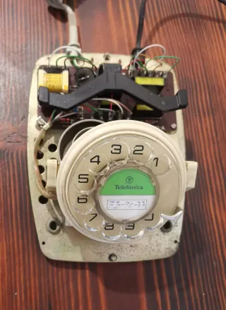 Teléfono años 80 Citesa color gris.