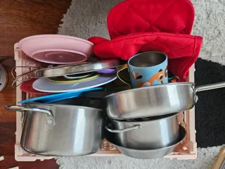 Cocinita de juguete con accesorios