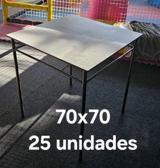 Mesas de bar o restaurante 70x70 cm hierro
