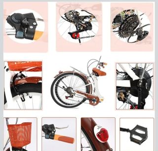 Bicicleta Retro pleacable 24" Nueva Impecable