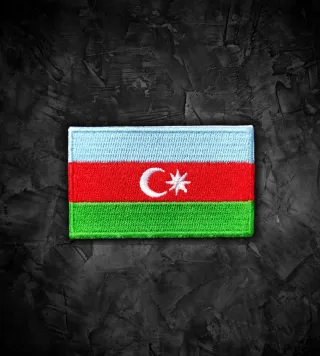 Azerbaiyán 🇦🇿 parche bandera termoadhesiva
