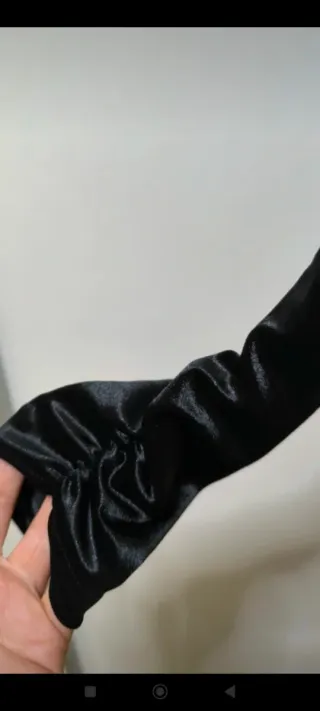 Body terciopelo negro manga larga