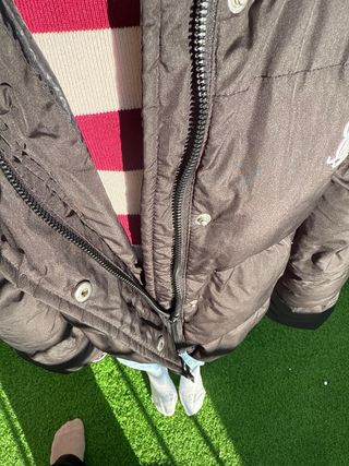 Chaqueta SikSilk Negra con Capucha y Pelo