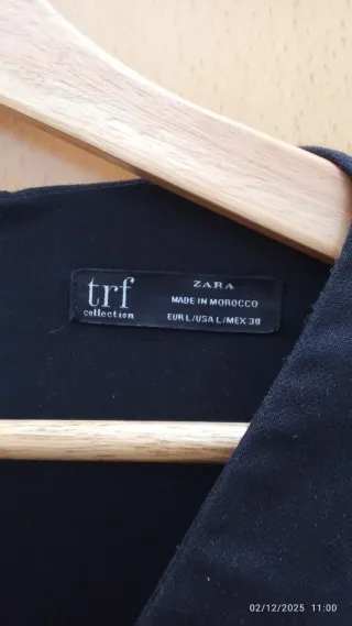 Vestido negro Zara