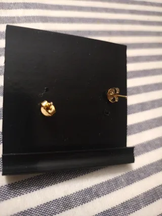 Conjunto Pulsera y Pendientes Oro Piedras Multicol