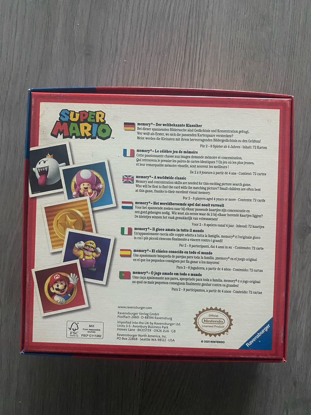 Super Mario Memory Ravensburger