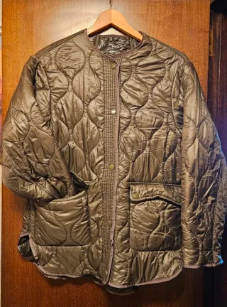 Chaqueta acolchada verde talla S