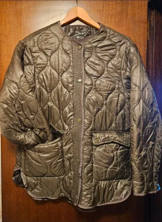 Chaqueta acolchada verde talla S