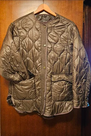 Chaqueta acolchada verde talla S