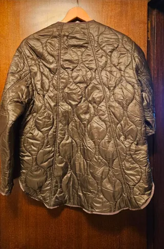 Chaqueta acolchada verde talla S