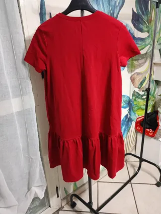 Vestito t-shirt Zara rosso corallo taglia unica