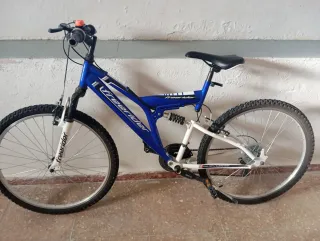 Bicicleta Freerider Azul Doble Suspensión