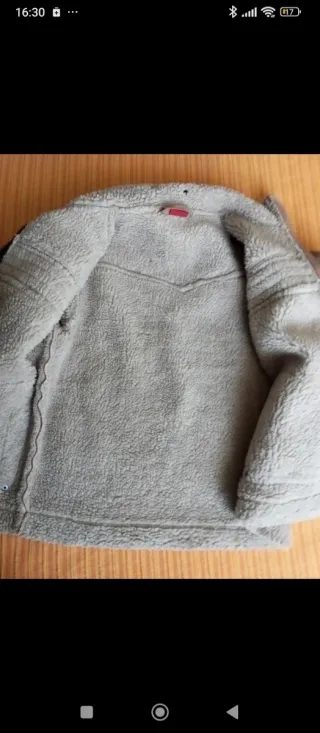 Cazadora ante forrada borreguito 7 años