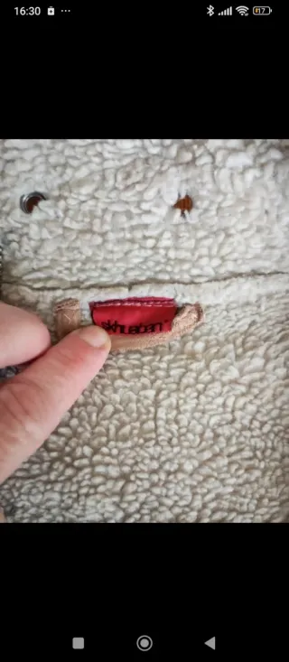 Cazadora ante forrada borreguito 7 años