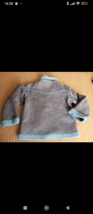 Cazadora ante forrada borreguito 7 años