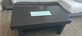 Mesa de centro moderna madera y cristal