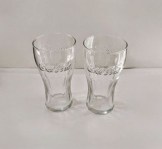 Coppia 2 Bicchieri Coca Cola Vetro Trasparente