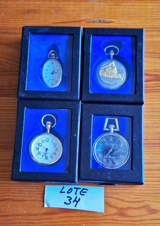 Lote 27 - 4 Relojes Bolsillo